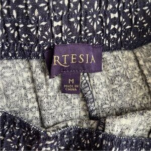 Artesia Linen-Blend Pull-On Wide Leg Pant